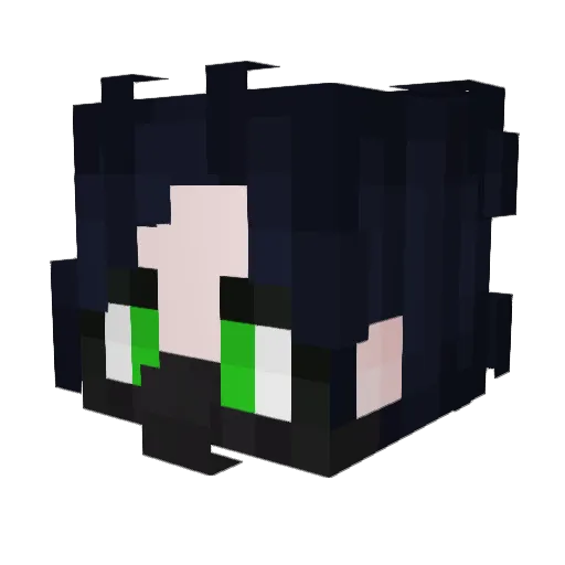 LIMe_485 Minecraft avatar head, 3D render