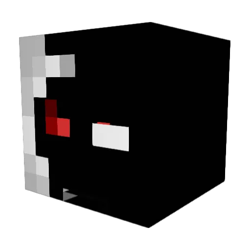 LINGGLONG Minecraft avatar head, 3D render
