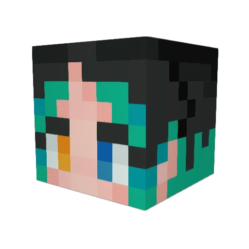 LING_LING6767 Minecraft avatar head, 3D render