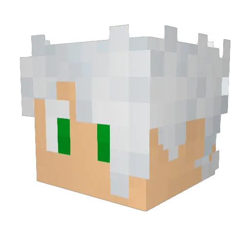 LINK776777 Minecraft avatar head, 3D render