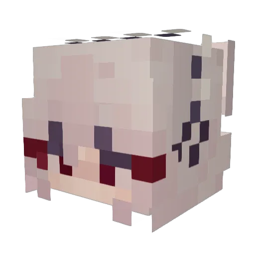 LINOOOO09 Minecraft avatar head, 3D render