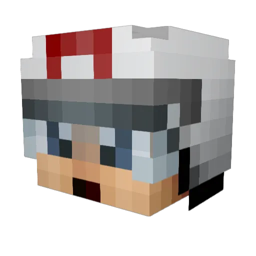 LIOLOPEZ Minecraft avatar head, 3D render