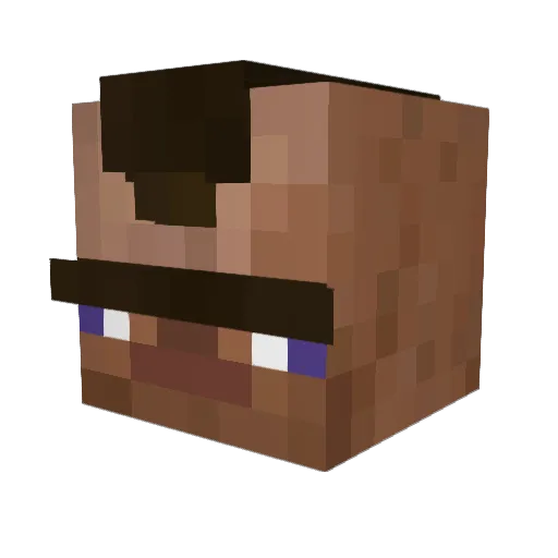 LIONELMESSl Minecraft avatar head, 3D render