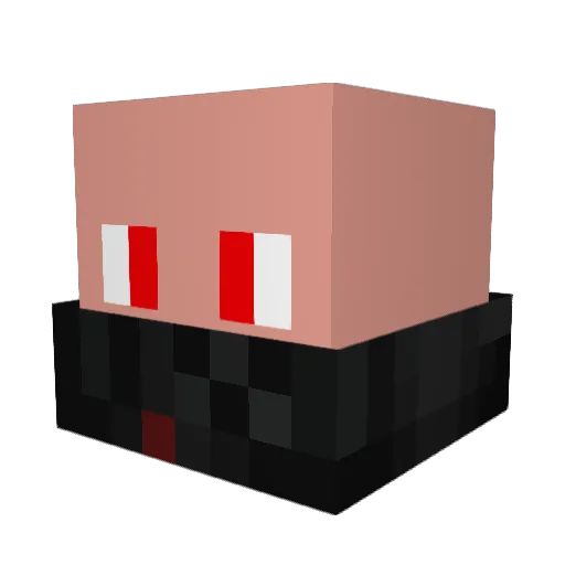 LIONZYT Minecraft avatar head, 3D render