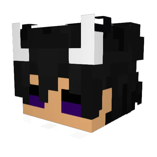 LIPEHITZ Minecraft avatar head, 3D render