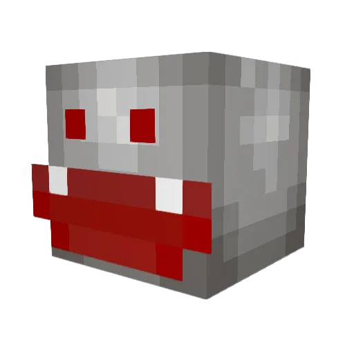 LIROY14 Minecraft avatar head, 3D render