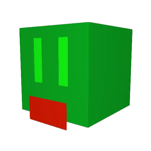 LISOO_0 Minecraft avatar head, 3D render