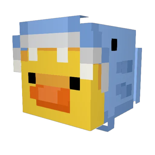LISXMC Minecraft avatar head, 3D render
