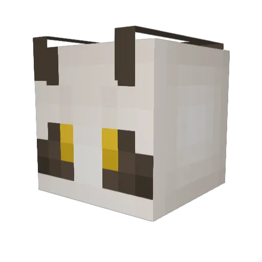 LITTEN202a Minecraft avatar head, 3D render
