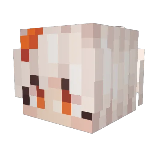 LITTLE160 Minecraft avatar head, 3D render
