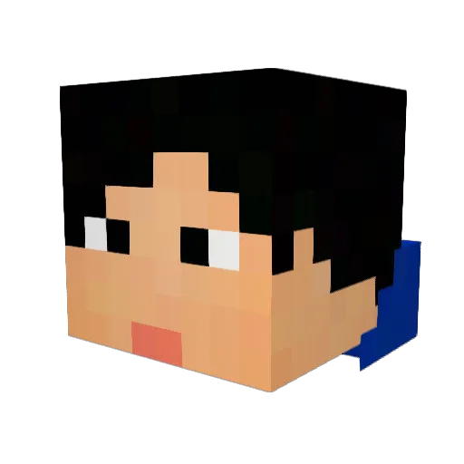 LITTLElKONG Minecraft avatar head, 3D render