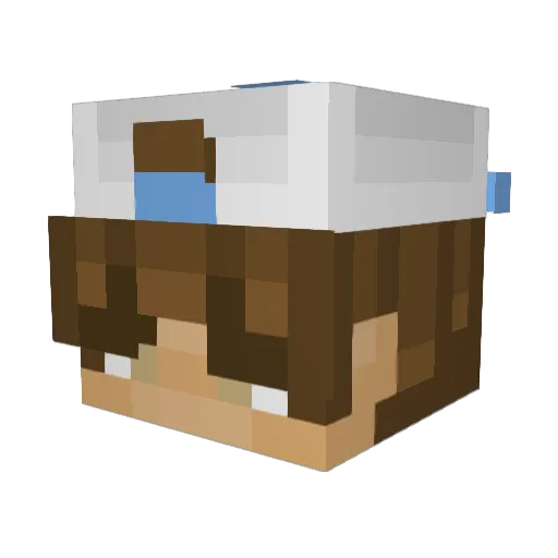 LITTY_LOGAN Minecraft avatar head, 3D render