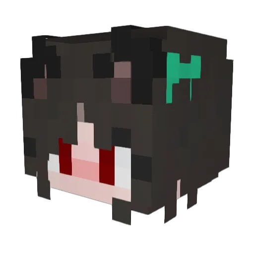 LIU0511 Minecraft avatar head, 3D render