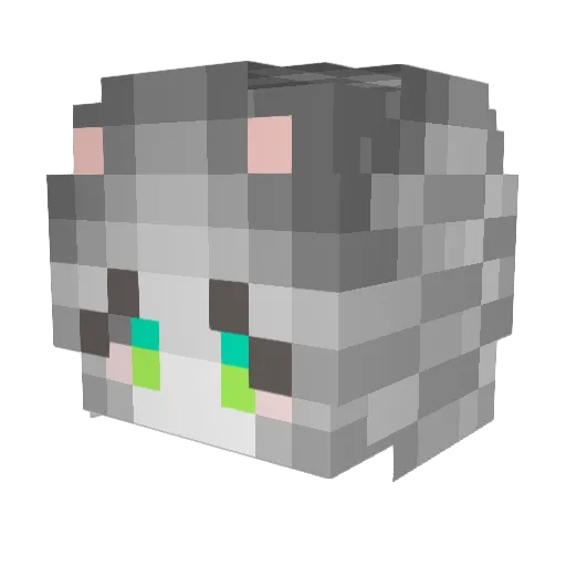 LIULI_X1 Minecraft avatar head, 3D render