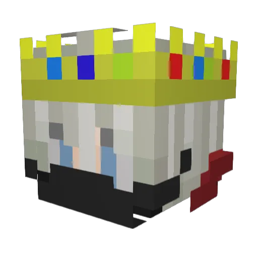 LIXgg Minecraft avatar head, 3D render