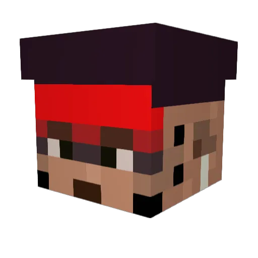 LIZARD_LOVER03 Minecraft avatar head, 3D render