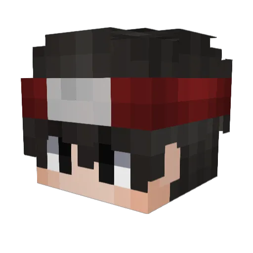 LI_JACK Minecraft avatar head, 3D render