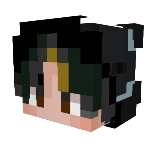 LJCmaxlai Minecraft avatar head, 3D render