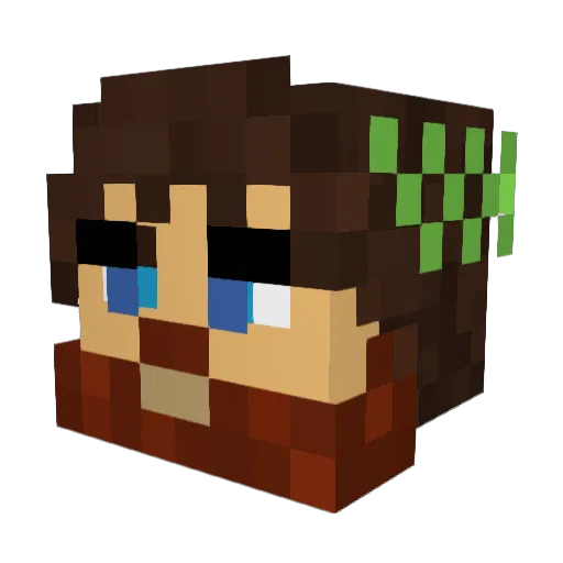 LJGZMASTER Minecraft avatar head, 3D render