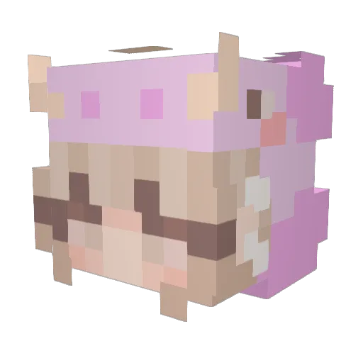 LJHGamer Minecraft avatar head, 3D render