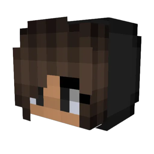 LJR11111 Minecraft avatar head, 3D render