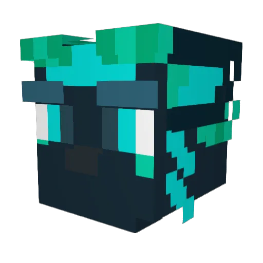 LJRENS Minecraft avatar head, 3D render