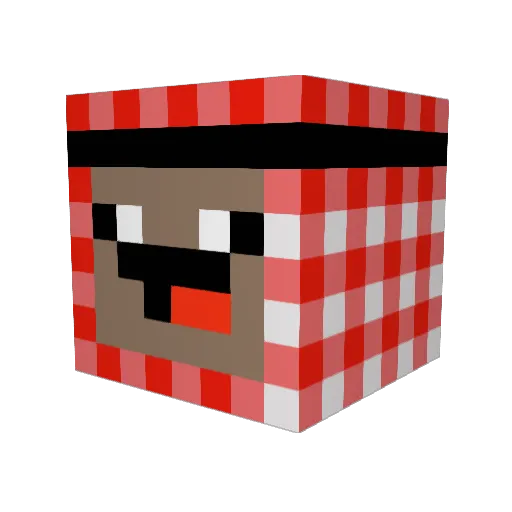 LJWalshy Minecraft avatar head, 3D render