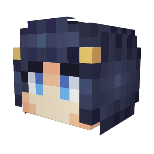LJXGOK Minecraft avatar head, 3D render