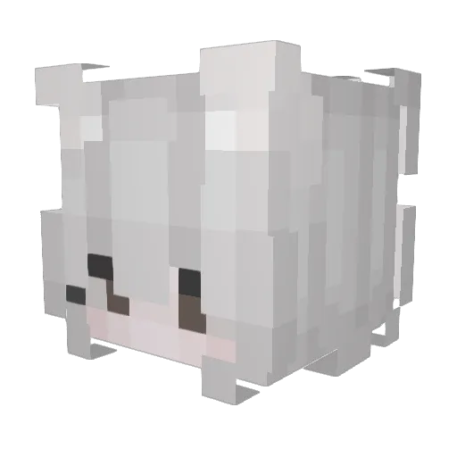LJX_SAMA Minecraft avatar head, 3D render