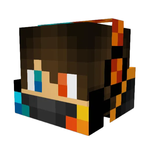 LKDOWN1234 Minecraft avatar head, 3D render