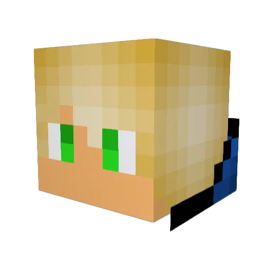 LKGamesYT Minecraft avatar head, 3D render