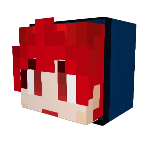 LKS410 Minecraft avatar head, 3D render