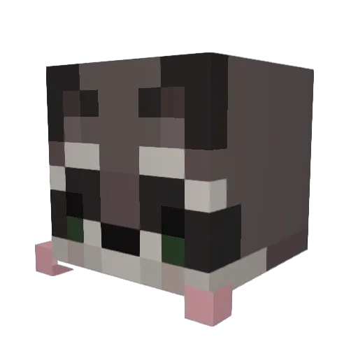 LKTM1 Minecraft avatar head, 3D render