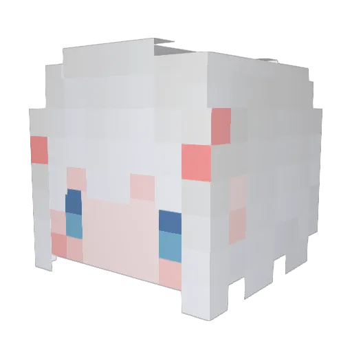 LKTTTT Minecraft avatar head, 3D render