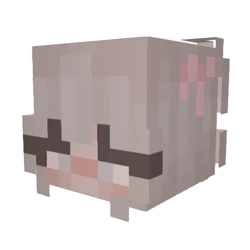 LK_Ella Minecraft avatar head, 3D render