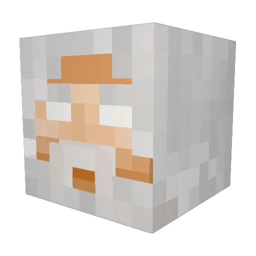 LKid69 Minecraft avatar head, 3D render