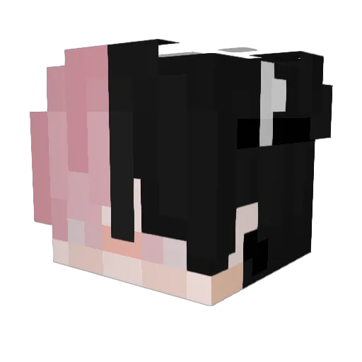 LKn7 Minecraft avatar head, 3D render