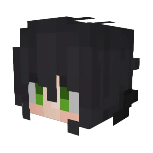 LL0ce Minecraft avatar head, 3D render