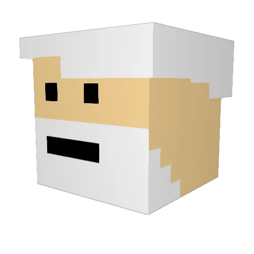 LLB2013 Minecraft avatar head, 3D render