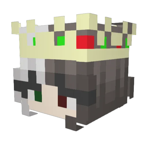 LLG88 Minecraft avatar head, 3D render