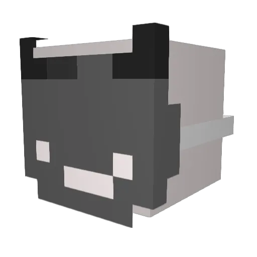 LLITZz Minecraft avatar head, 3D render