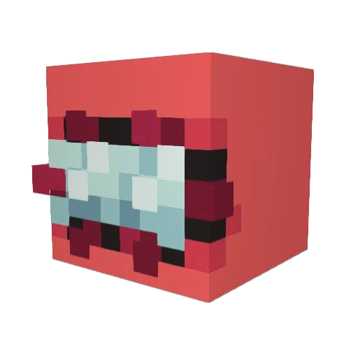 LLIVOLSI Minecraft avatar head, 3D render