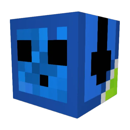 LLKING67 Minecraft avatar head, 3D render