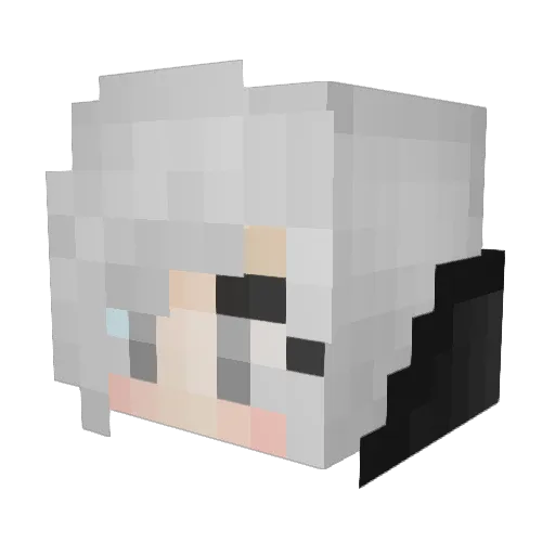 LLLanser Minecraft avatar head, 3D render