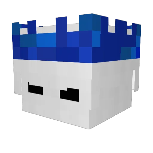 LLORPRO Minecraft avatar head, 3D render