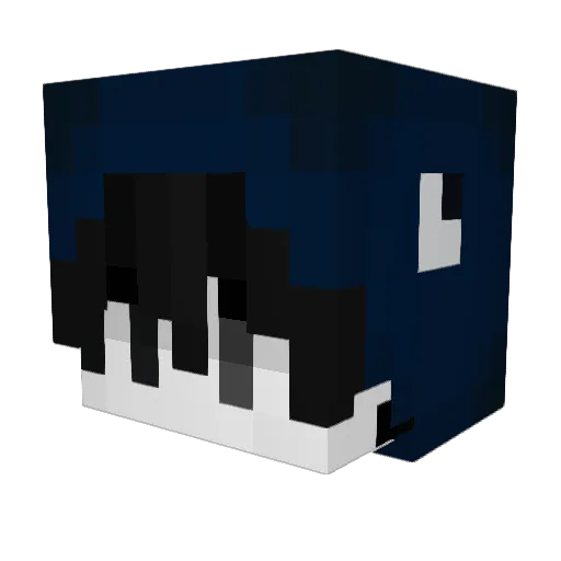 LLTC Minecraft avatar head, 3D render