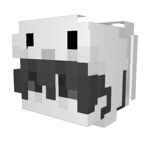 LLXXBB Minecraft avatar head, 3D render