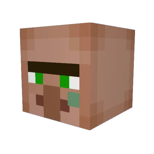 LLYYKKOOZZ Minecraft avatar head, 3D render
