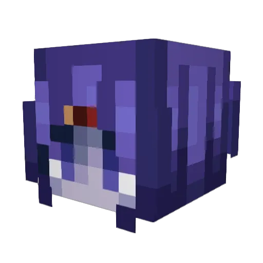 LLaurenn Minecraft avatar head, 3D render