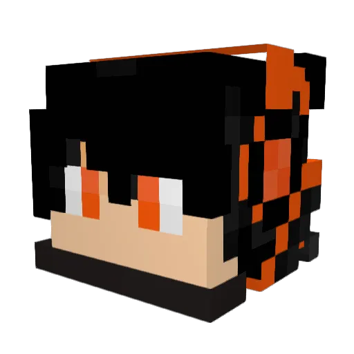 LLecherouSS Minecraft avatar head, 3D render